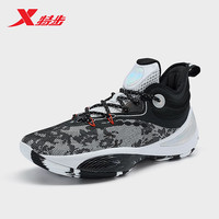 XTEP特步逆战篮球鞋男轻便 包裹976219120012 黑/新白色 39