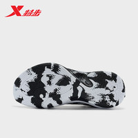 XTEP特步逆战篮球鞋男轻便 包裹976219120012 黑/新白色 43