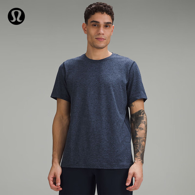 今日必买：lululemon 丨Soft Jersey 男士短袖针织衫 芯吸 LM3ES3S 希思矿物蓝/希思真海军蓝 M