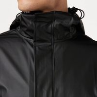 HellyHansen Helly Hansen 男士苔藓连帽防水防风雨衣夹克 黑色 S