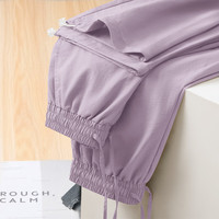 雪中飞 SNOWFLYING工装裤女款2025春秋松驰感直筒裤小个子显高休闲速干裤PC 卡其色494F (纯色) S (155/62A)