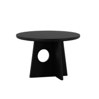 南方家居 NANFANG 现代简约原木设计师网红洽谈桌中古风法式实木圆桌家用小户型餐桌 北美白蜡木 90x90x75cm