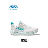 HOKA ONE ONE Clifton 10 Wide 女子跑鞋 1162050-WTCL 白色/天蓝色 39