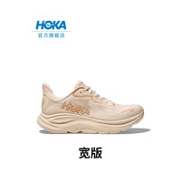 HOKA ONE ONE Clifton 10 Wide 女子跑鞋 1162050-VCH 香草色/桦树色 35
