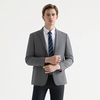 柒牌奥莱男装清仓西服时尚修身青年西装男士商务休闲抗皱婚庆单西 藏青 B52