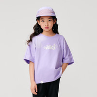 亚瑟士（asics）童装2024夏季女童吸湿速干防晒遮热抗菌短袖T恤332241174016