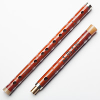 董雪华亲制演奏笛 老料苦竹笛收藏笛专业笛子高档精制乐器 G调2节