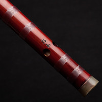 董雪华亲制演奏笛 老料苦竹笛收藏笛专业笛子高档精制乐器 小A调2节