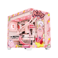 名龙堂 个性化MOD二次元/国潮/游戏主题潮玩台式组装电脑主机箱主题海景房机箱桌面艺术品 G005 四面星之卡比 灯板款主题【单拍不】 机箱主题