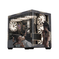 名龙堂 个性化MOD二次元/国潮/游戏主题潮玩台式组装电脑主机箱主题海景房机箱桌面艺术品 G005 四面风铃公主 黑主题【单拍不】 机箱主题