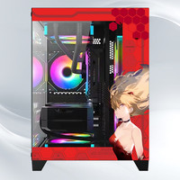 NKZK玩嘉 孤勇者MINI升级版无A柱 小型桌面海景房电脑机箱diy二次元动漫游戏240水冷机箱 明日香 不带风扇【支持240水冷】