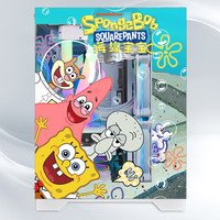 NKZK玩嘉 孤勇者MINI升级版无A柱 小型桌面海景房电脑机箱diy二次元动漫游戏240水冷机箱 海绵宝宝 标配5把千变ARGB神光同步风扇