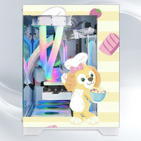 NKZK玩嘉 孤勇者MINI升级版无A柱 小型桌面海景房电脑机箱diy二次元动漫游戏240水冷机箱 达菲熊 不带风扇【支持240水冷】