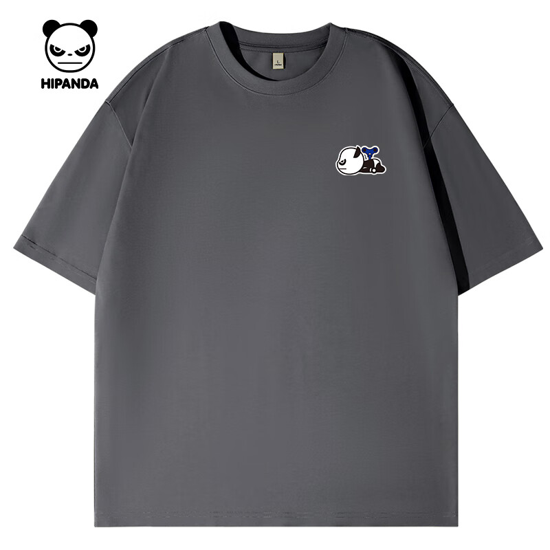 【100%纯棉】-深灰#JDP熊猫发条X