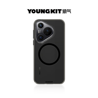  YOUNGKIT/猿气 防摔 华为Pura70手机壳  透黑 PC