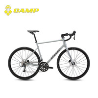 坎普（CAMP）RADONX 自行车铝合金车架公路车18变速顺泰纯油碟刹单车弯把赛车 珍珠白 18速 460码 700C