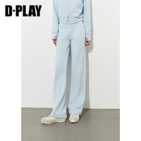 DPLAY2025年春季蓝色套装女lulu休闲运动上衣卫衣外套长裤