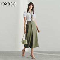 G20002025女士亲肤时尚修身通勤百搭衬衫平纹免烫易打理质感衬衣女 斜纹-白色-短袖 40