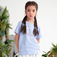 骆驼 CAMEL【凉感速干】25年夏装儿童T恤中大童原纱防晒印花短袖男童女童