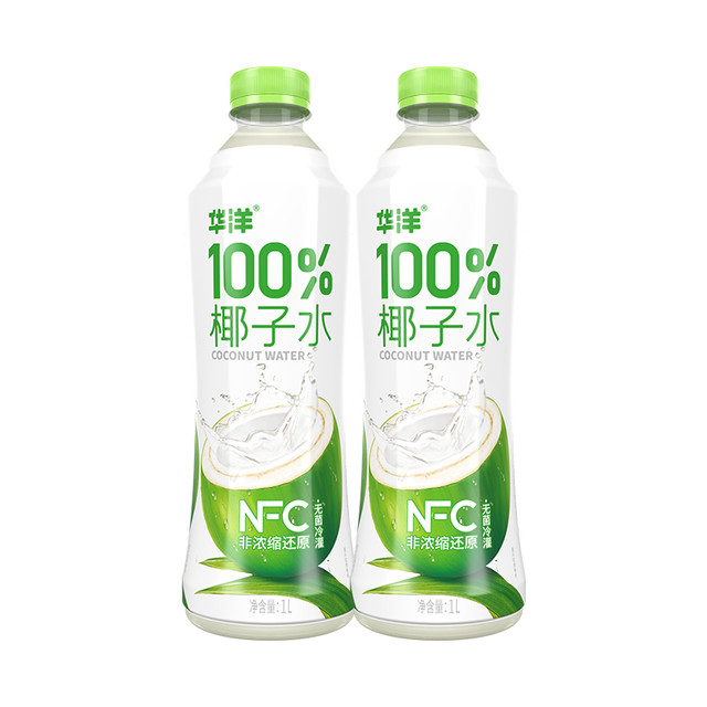 华洋 100%椰子水1L*2瓶装