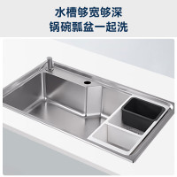 科勒 KOHLER 厨房水槽不锈钢加厚大容量洗菜盆单槽（不含龙头）利奥31165T