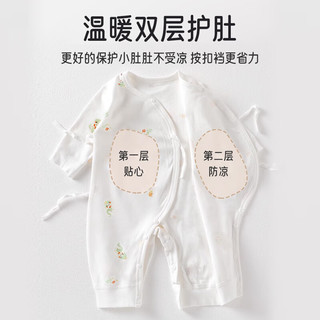 爱宝适婴儿衣服纯棉春夏新生儿连体衣宝宝哈衣和尚服爬服2件装N036 59码 蛇年旺财+皇冠蛇 【纯棉2件套】 59cm (1-3个月)