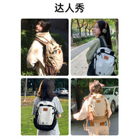 CAMEL骆驼熊猫轻便双肩包女背包出行旅游书包轻奢女包秋冬登山背包