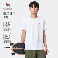 CAMEL骆驼短袖T恤女2025夏季速干透气圆领运动半袖纯色体恤男 【速干短裤】男款 M14BAIU108A5 黑色 2XL