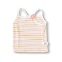 巴拉巴拉婴儿背心宝宝上衣男女童夏季2025甜美时尚全棉舒适透气萌童装 白色调00411-208225122002 110