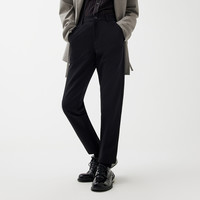 GXG男装 2022年春季浪漫格调系列黑色九分西装裤 黑色1 M