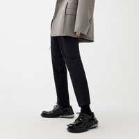 GXG男装 2022年春季新款浪漫格调系列黑色九分西装裤  S