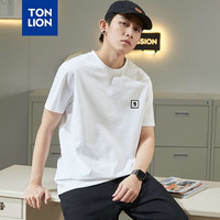  TONLION/唐狮 宽松潮流 男士短袖T恤