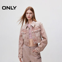ONLY奥莱春季活力俏皮水洗短款长袖夹克牛仔外套女