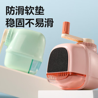 得力(deli)削笔机 粗细可调可爱卷笔刀自动进笔转笔刀 自动排断芯儿童开学文具考试 蓝色