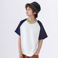 C&A儿童短袖T恤夏季2025春夏装男童女童中大童打底衫上衣 浅绿 120