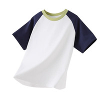 C&A儿童短袖T恤夏季2025春夏装男童女童中大童打底衫上衣 白色 150