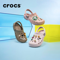 Crocs洞洞鞋女鞋卡骆驰户外包头拖鞋男平底鞋凉鞋|10126 裸粉-6PI 37/38