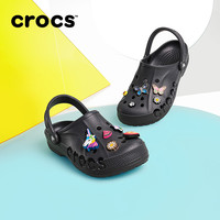 Crocs洞洞鞋女鞋卡骆驰户外包头拖鞋男平底鞋凉鞋|10126 黑色-001 41/42