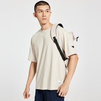 七匹狼【透气耐磨】短袖T恤夏季男圆领纯棉休闲上衣男 807(象牙白) 190/108A