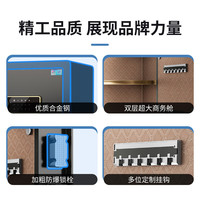 虎牌保险柜家用隐形小型柜指纹密码办公保险箱全钢可入墙入衣柜 40型 咖啡金 智能wifi指纹密码款