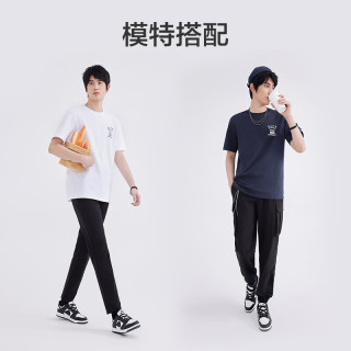 京东京造 t恤男短袖男士T恤宽松  CAMP