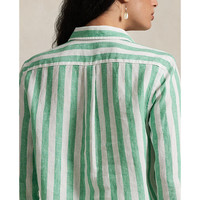 Ralph Lauren/拉夫劳伦女装 25夏季经典版型条纹亚麻衬衫RL26699