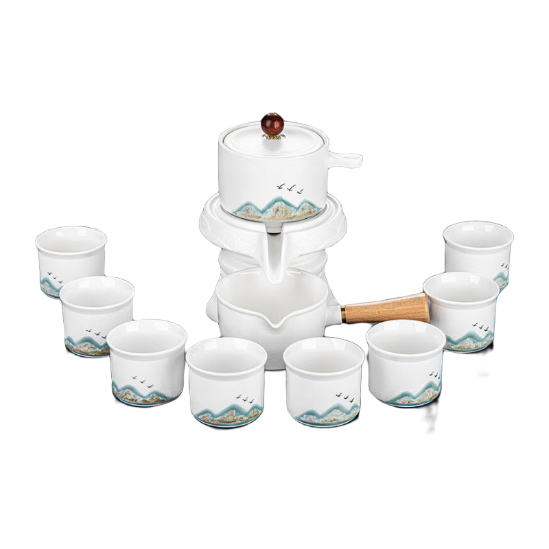 琦轩源远山自动茶具套装防烫懒人泡茶神器功夫茶杯整套轻奢高档家用茶壶