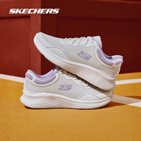 斯凯奇（Skechers）轻奇2代丨跑鞋2025秋男女同款跑步鞋舒适轻便缓震运动休闲鞋 女款-白色/薰衣草色/WLV 43