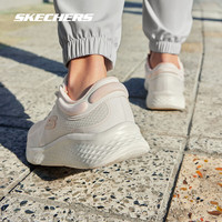 斯凯奇（Skechers）轻奇2代丨跑鞋2025秋男女同款跑步鞋舒适轻便缓震运动休闲鞋 女款-米白色粉色/OFPK 43