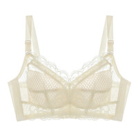 【清仓】质量 全罩杯大胸显小内衣 薄款无钢圈文胸 829米白色 42/95F