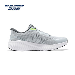 斯凯奇（Skechers）男款运动透气回弹舒适鞋220392 灰色/炭灰色/GYCC（男） 42