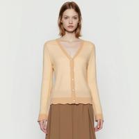 ZARA女式V领纯色轻透修身显瘦针织开衫