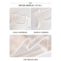 浪莎吊带背心女2025夏季新款工字宽肩带内搭打底胸垫一体外穿上衣 茶绿色 【基础款】 L 【推荐115-130斤】