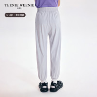 【UPF50+】TeenieWeenie Kids小熊童装25夏男女童凉感防晒弹弹裤 浅灰色